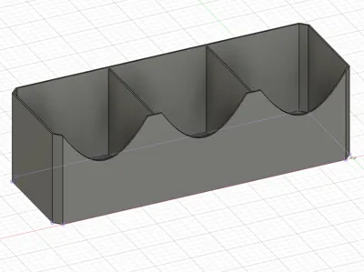 Fast and cheap 3x container 1mm 210x70x65mm