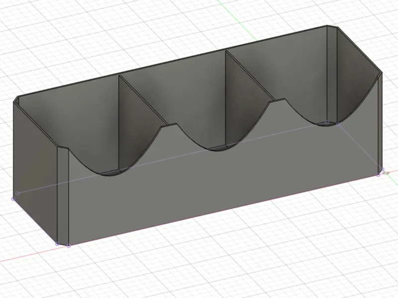 Fast and cheap 3x container 1mm 210x70x65mm
