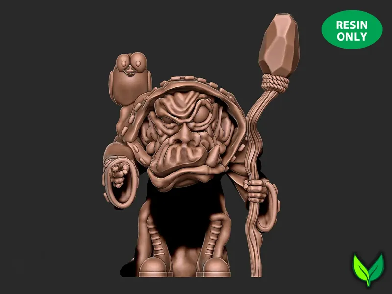 Orc Mage of Vogland – 28mm Fantasy Miniature