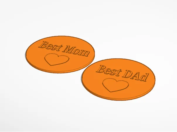 best mom and best dad costers