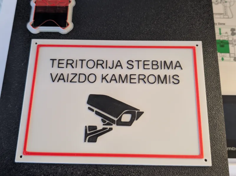 Teritorija stebima vaizdo kameromis