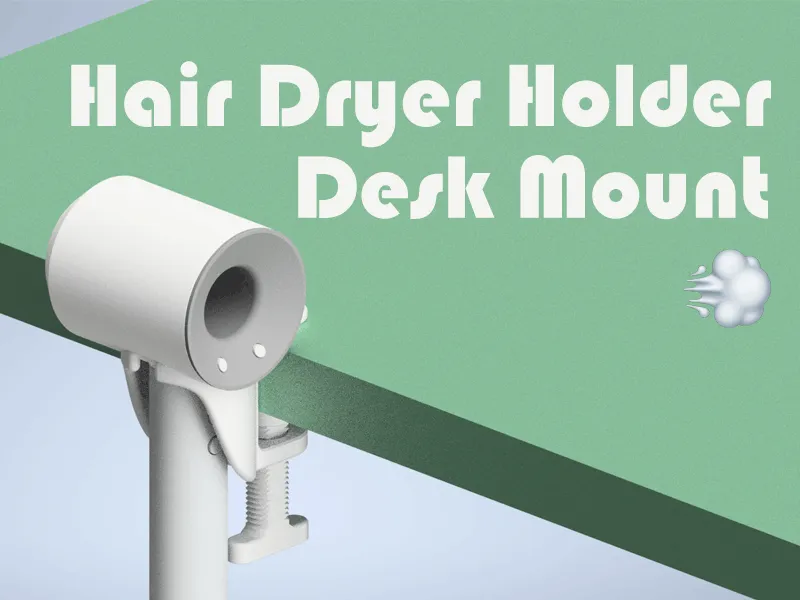 Hair Dryer Holder Dest Mount/Clamp | 桌边吹风机收纳
