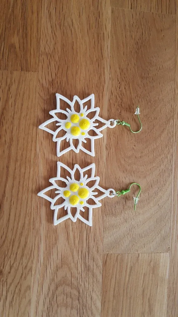 Boucle d'oreille Eddelweiss view 2