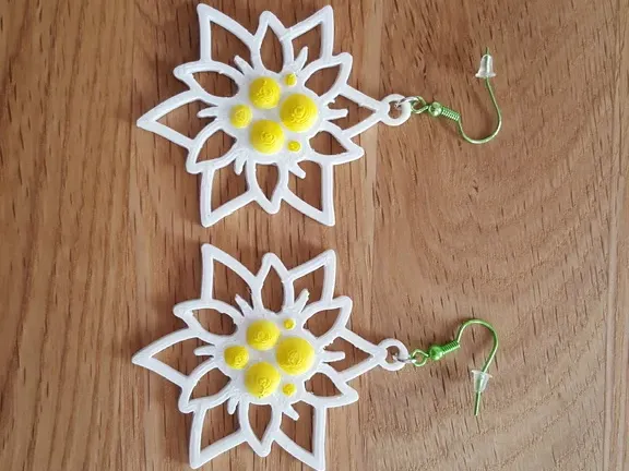 Boucle d'oreille Eddelweiss