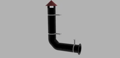 Fume hood for the barbecue corner
