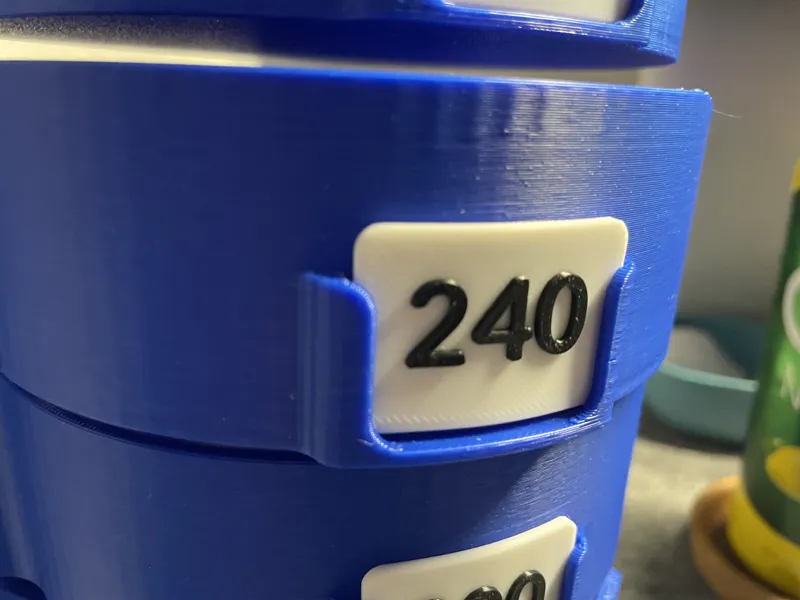 Label signs and plug-in and printable axis