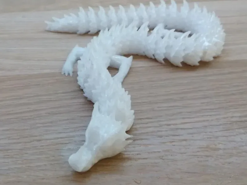 Flexing ice dragon