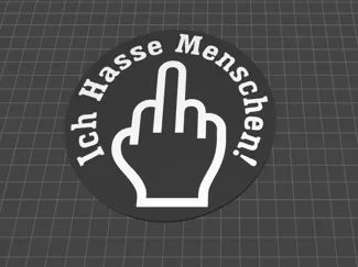 Tassen Untersetzer / Schild 