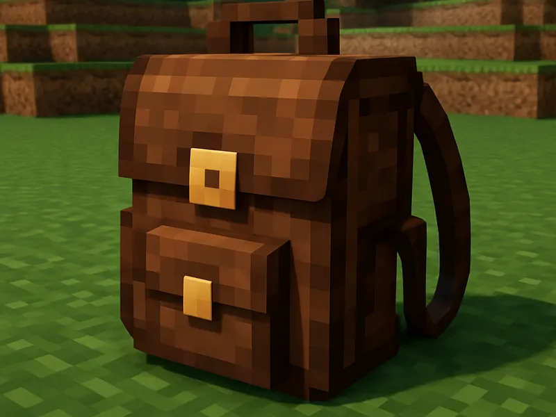Minecraft style Backpack