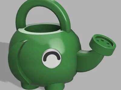 Animal Crossing watering can keychain