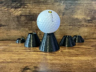 Golf simulator tees