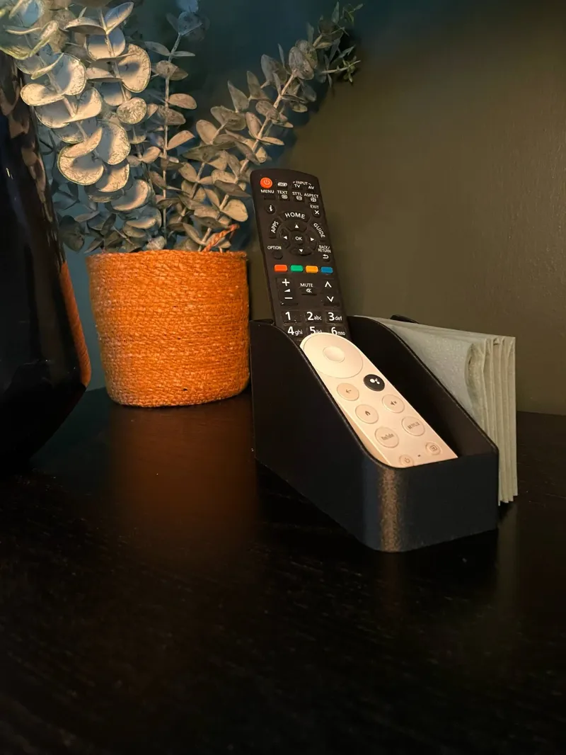 Remote and napkin holder