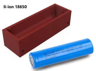pojemnik na ogniwa li-ion 18650