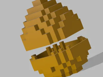 Interlocking Minecraft Egg