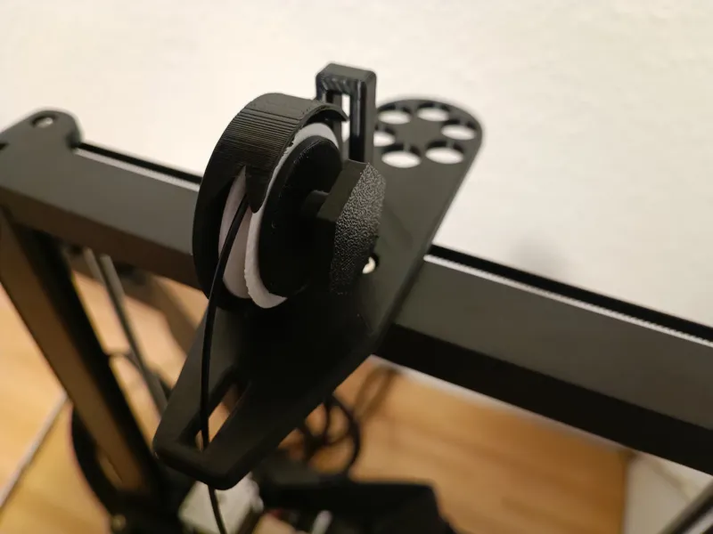 Ender 3 v3 SE filament guide from the back