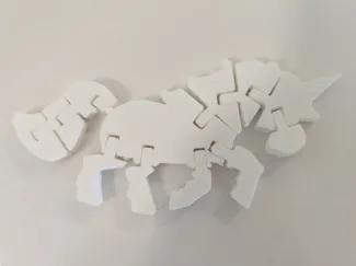 Articulated Unicorn Keychain