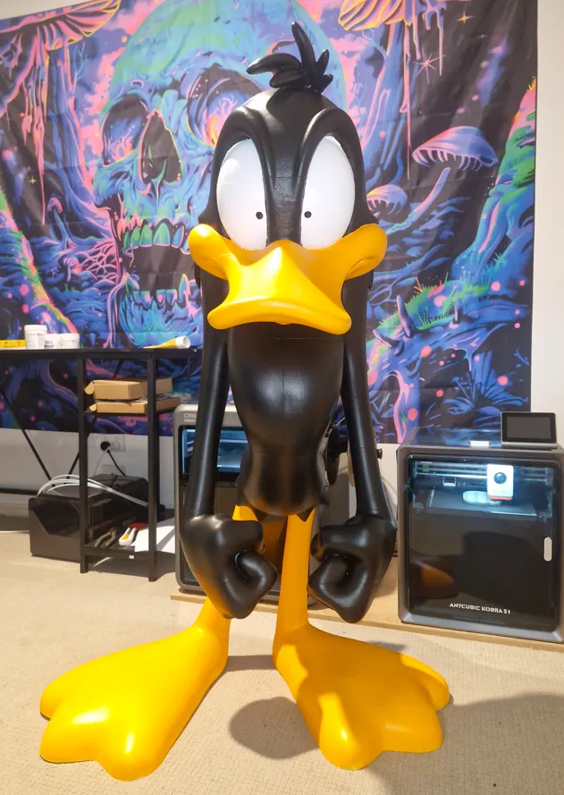 Life-Size Daffy Duck – Iconic Angry Look Edition - Free 3D Print