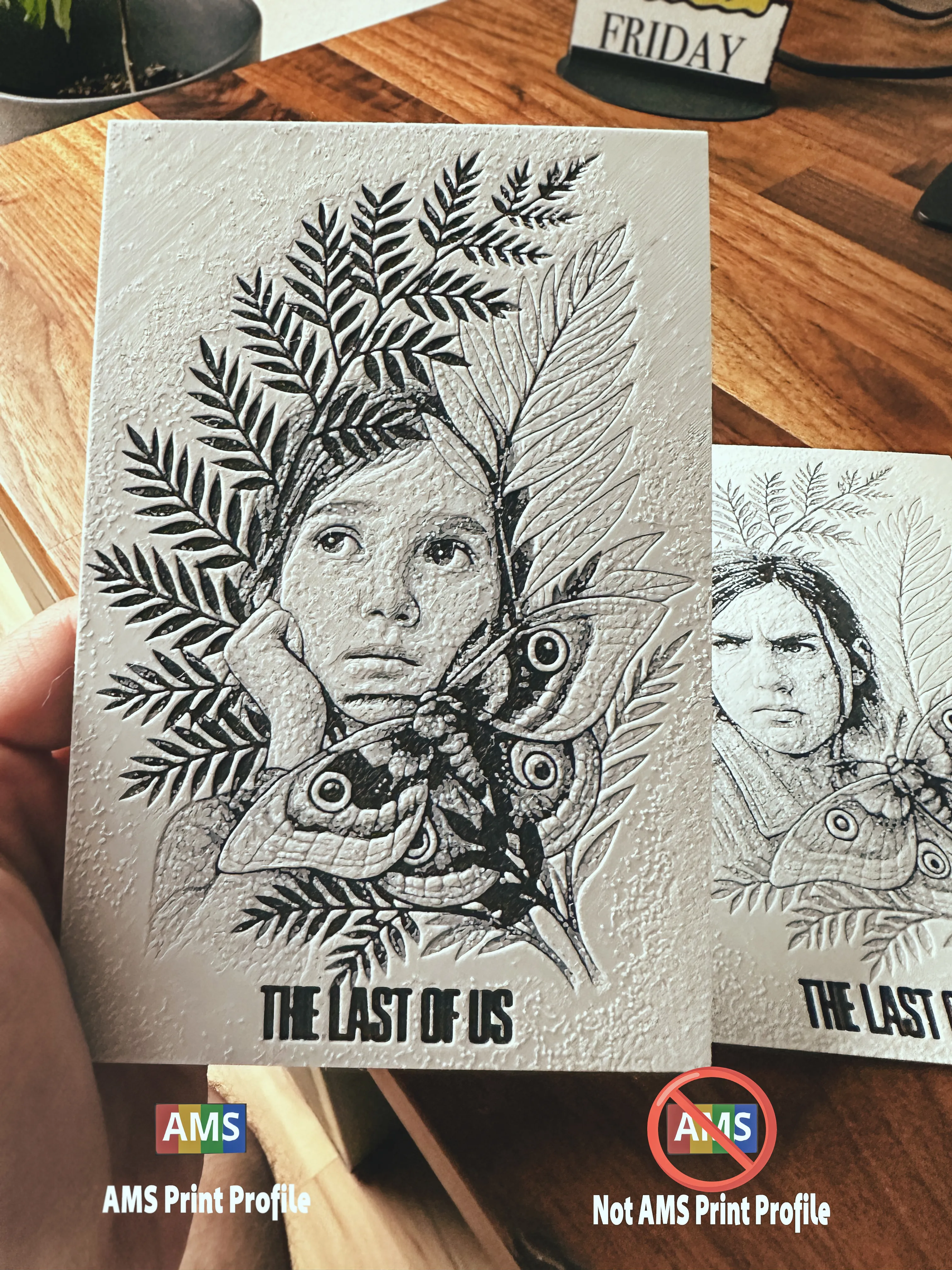 The Last of us Hueforge Ellie tattoo Art - Free 3D Print Model - MakerWorld