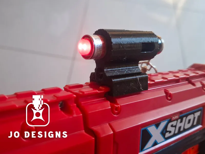 Nerf Rail-Mounted Laser Pointer Holder Twist-Lock 