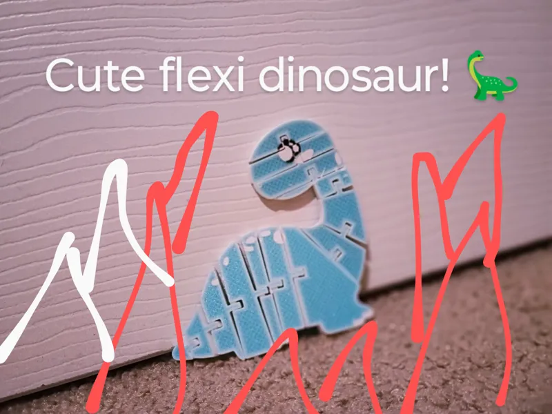 Cute flexi dinosaur! 