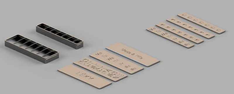 Sliding Modular Meds & Pills box