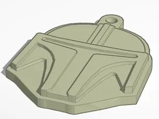 Mandalorian keychain