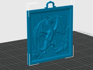 dragon framed picture
