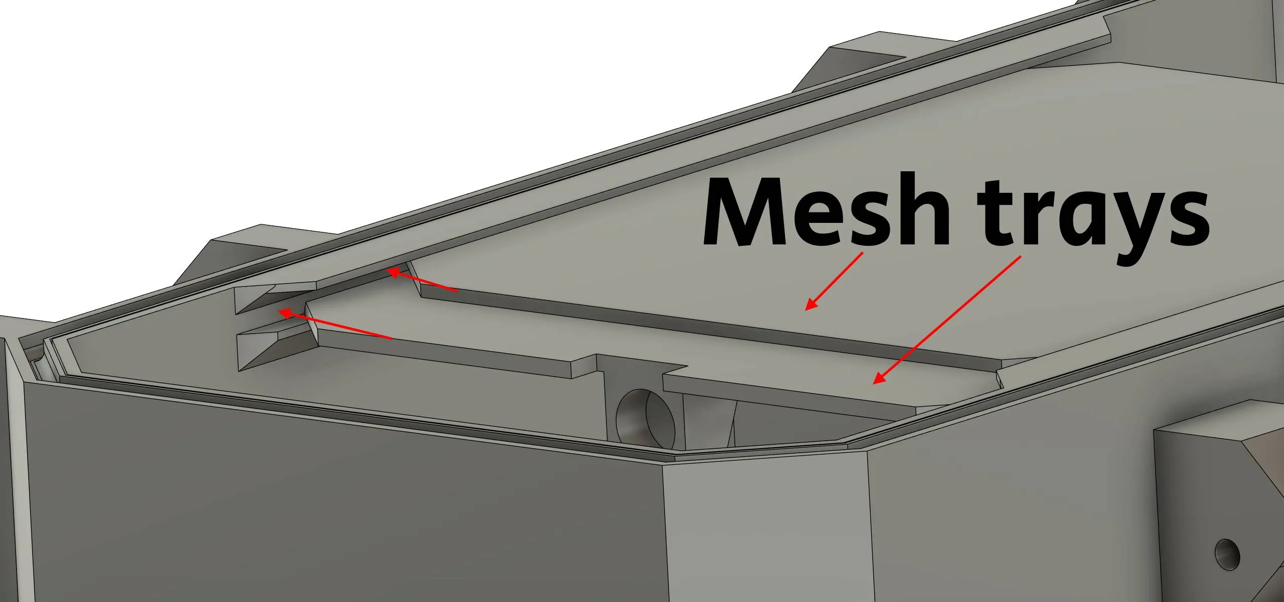 Modular top secret box with mesh tray - Free 3D Print Model - MakerWorld