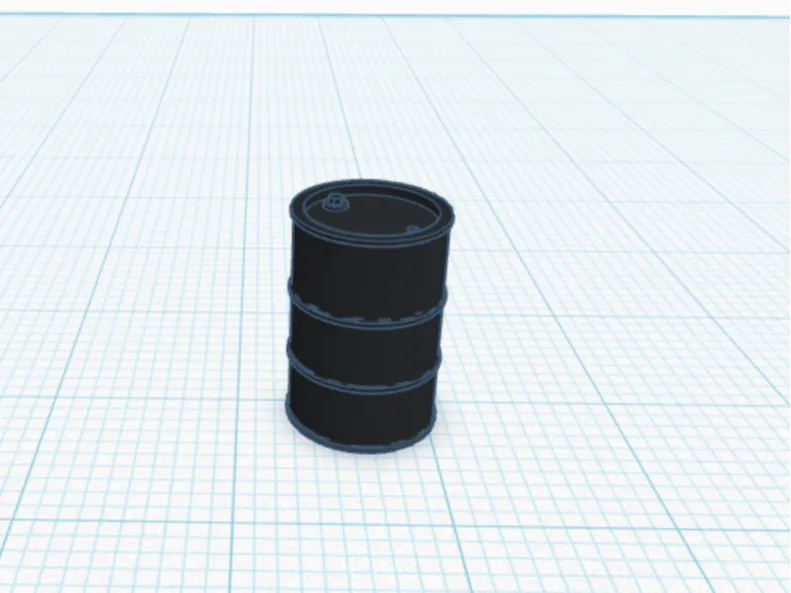 00 gauge oil drum / barrel 