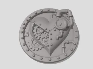 Steampunk Heart Medallion