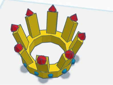 low poly crown