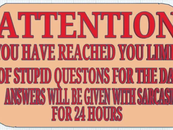 Sarcasm card 