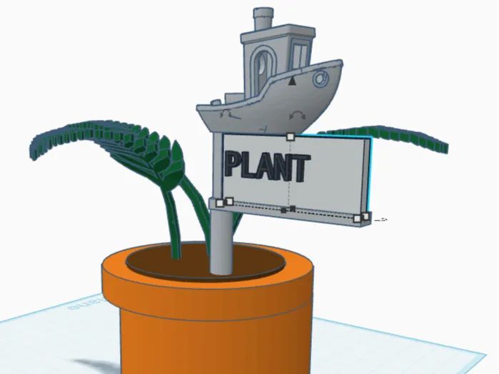 benchy plant tag