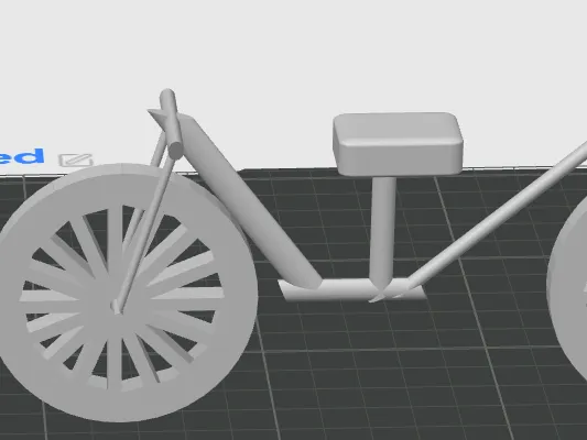 simple low poly bike