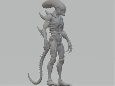 Alien low Poly