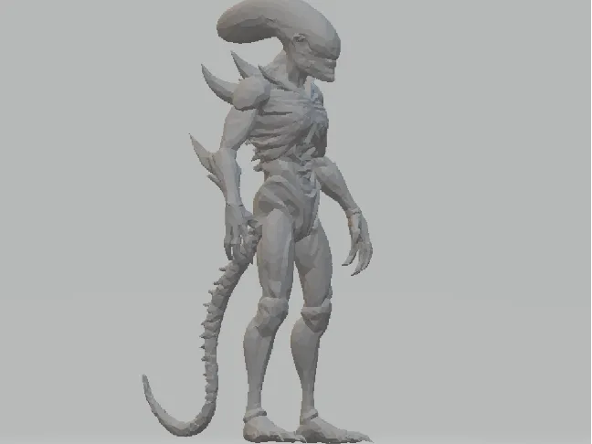 Alien low Poly