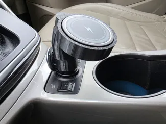 Compact car magnetic wireless phone charger