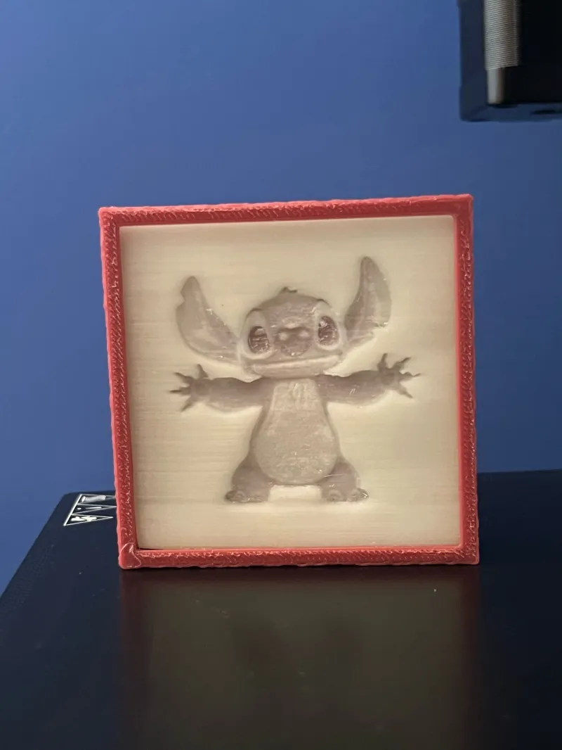 Stitch lithophane with Box