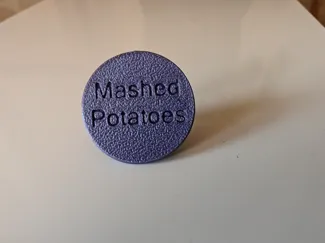 Golfballmarker "Mashed Potatoes"