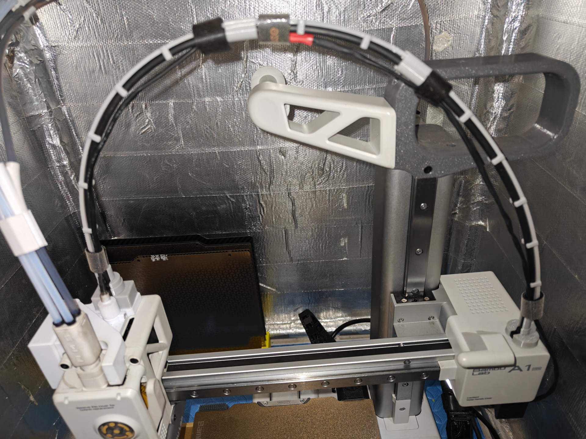 A1 mini X轴线缆固定（支持已装A1挤出机散热）