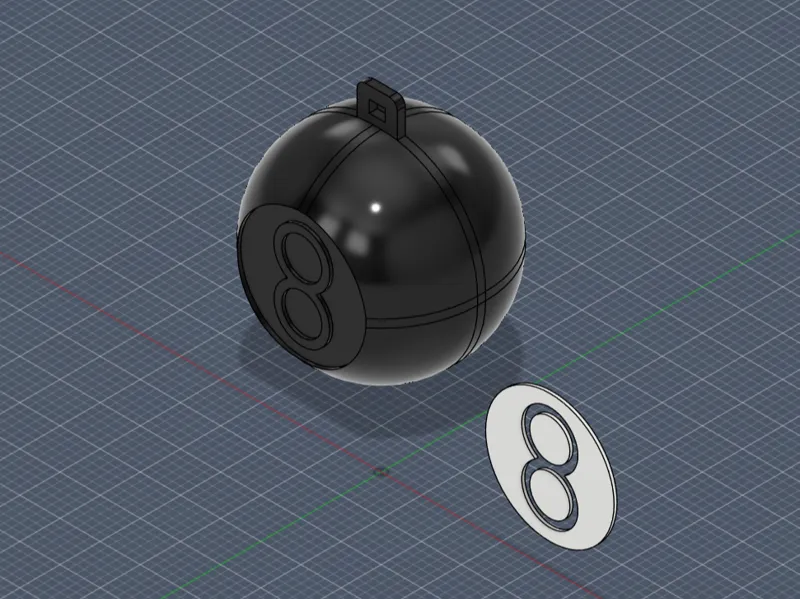 Eight Ball keychain