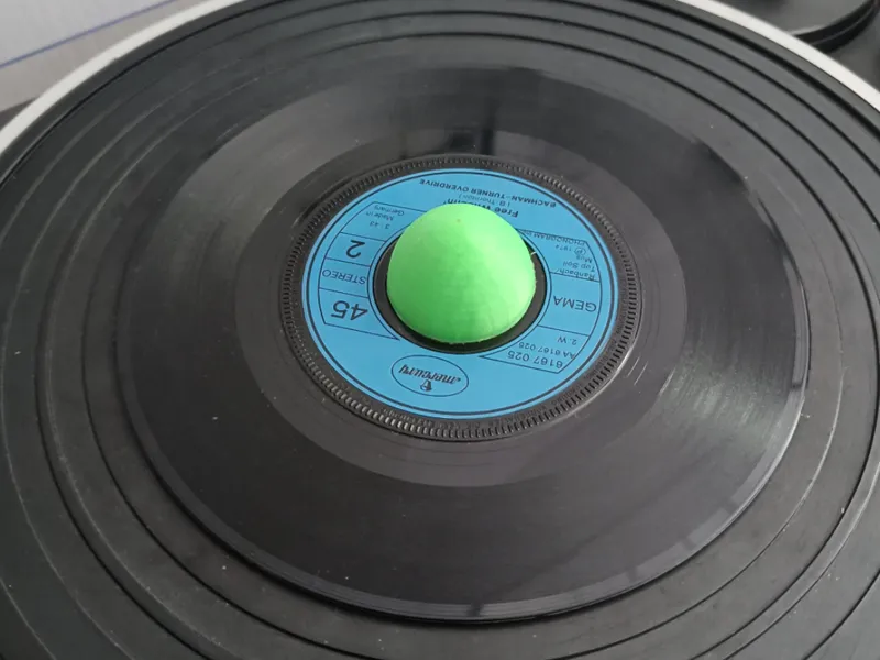 45RPM vinyl record adapter