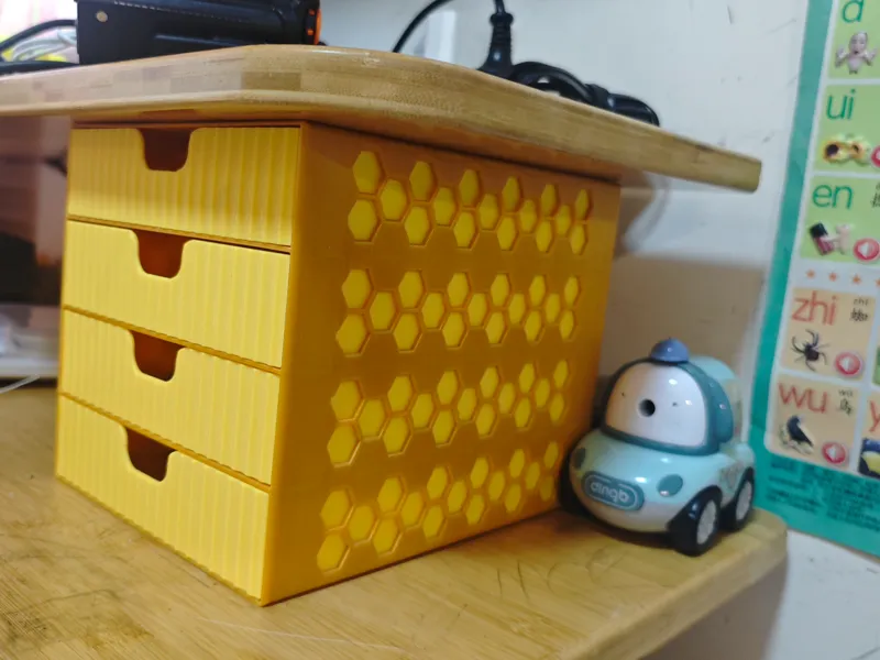 桌面增高架抽屉