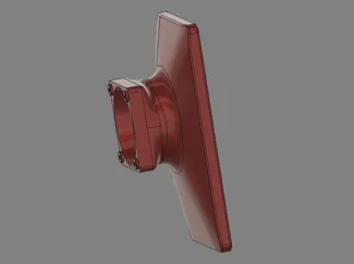 Bitaxe Gamma frame rear 