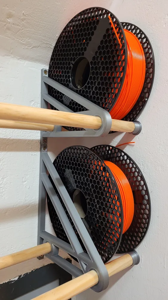 Filament Spool Shelf System - V2 by Olo Deepdelver MakerWorld: Download ...