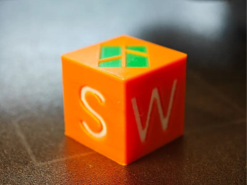 SW图标 & 拓竹桌面摆件 也可用作AMS测试件
