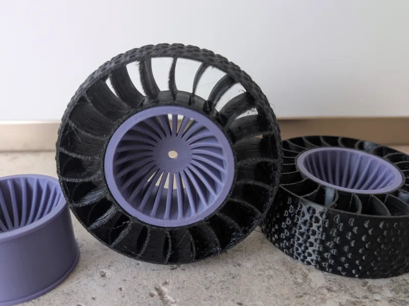 Airless wheel for WLtoys RC cars