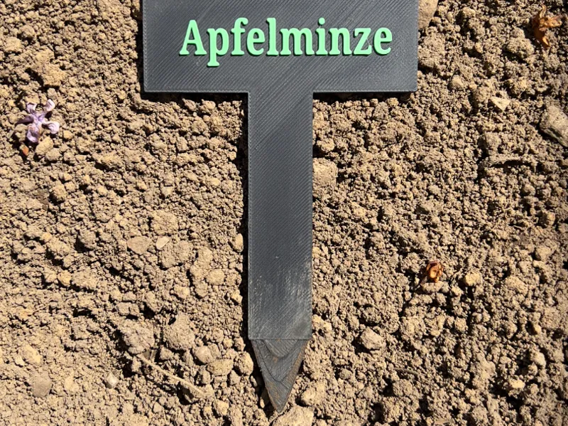 Apfel-Minze Plant sign/ Pflanz Schild