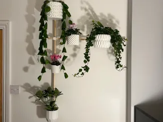 Modular Wall Mounted Plant Pot Setup