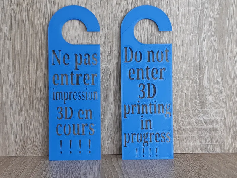 Accroche-porte – Impression 3D (FR/EN)